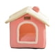 thumbnail image 1 of Cama Para Gatos Snooze, Caseta Para Dormir Extraíble, Casa Para Gatos Para Gatitos, Perros, Cachorros, Rosa, 1 of 6