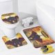 thumbnail image 4 of Los Thornberrys-theme 4-Piece Shower Curtain Set with Rugs, Waterproof Bathroom Decor Set Includes Bath Mat, U-Shaped Rug, Toilet Lid Cover and Curtain with Hooks, 4 of 6