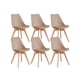 thumbnail image 1 of SILLA TULIP ECOCUERO BEIGE X6, 1 of 3