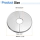 thumbnail image 2 of Uxcell 4pcs Brida Dividida de Pared 0.67" Cubierta de Agujero de Pared Autoadhesiva de Acero Inoxidable, 2 of 7