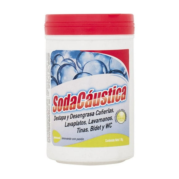 Soda Cáustica Frasco 1 KG
