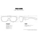 thumbnail image 5 of Gafas de sol de seguridad BOMBER M103ICE para hombre, montura negra mate, 5 of 5
