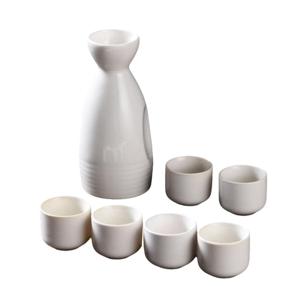 Juego De Sake De Cerámica, Adorno De Regalo, Bebida De Sake Para Fiesta De Té, Armario, Restaurante, Blanco