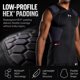 thumbnail image 3 of Camiseta de compresión Under Armour para fútbol con 5 almohadillas, 3 of 7