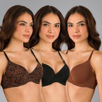 Pack 3X Sosten Perfect Microprint Flores Mujer 25601-255