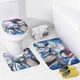 thumbnail image 4 of Perros Callejeros Bungo theme 4 piece Shower Curtain Set With Rugs Waterproof Bathroom Decor Set Includes Bath Mat U shaped Rug Toilet Lid Cover And Curtain With Hooks, 4 of 6