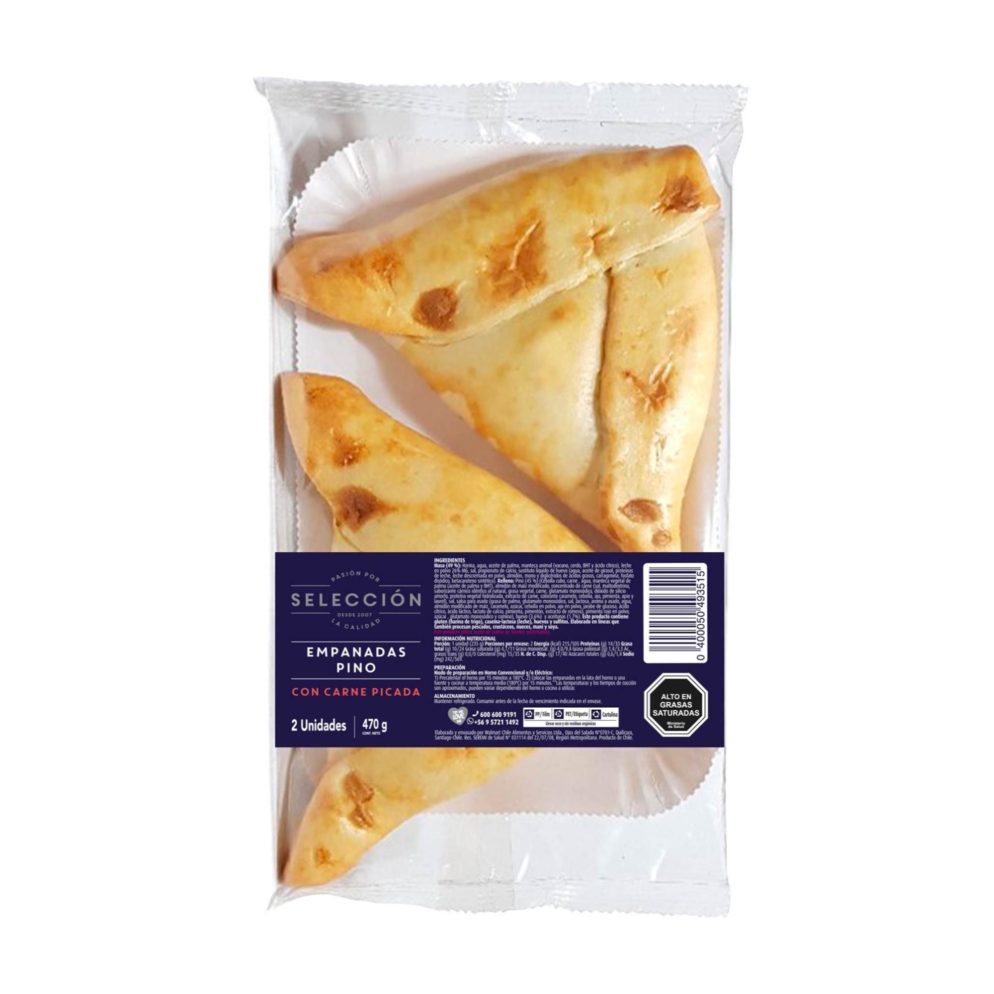 Pack Empanada Horno Pino, 2 Un 470 g Selección