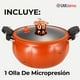 thumbnail image 2 of Olla De Micro Presión De Calabaza Antiadherente 7 Litros  Color Naranja, 2 of 11