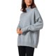 thumbnail image 4 of INSPIRE CHIC Mujeres Suéteres de Punto de Manga Larga Cuello Simulado Suelto Oversized Casual Tops de Suéter 2025 XL Gris, 4 of 6