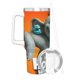 thumbnail image 3 of ¡Horton Escucha a Quién! Vaso aislado de acero inoxidable con asa, diseño temático, regalo para familia, amigos y fans; incluye pajita y encaja en el portavasos estándar, 40 oz, 3 of 6