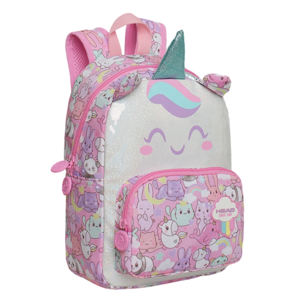 Mochila Infantil Niña Pop Unicornio Rosado Head