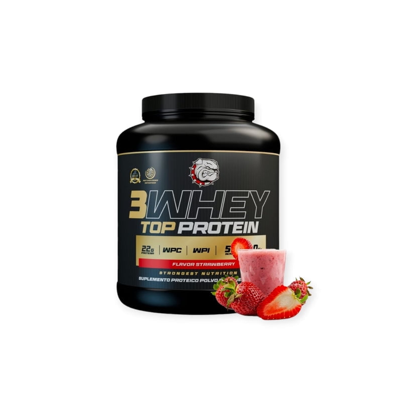 Strongest - Proteina 3 Whey Top Protein 2kg Strawberry -