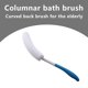thumbnail image 2 of Cepillo de baño VANSUN de 39 cm, mango curvo antideslizante, color azul, 2 of 9