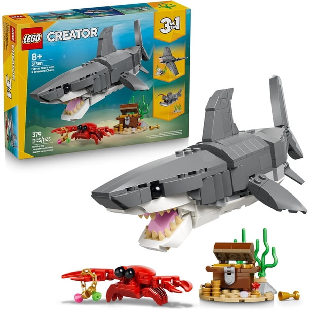 LEGO Creator Tiburón Feroz 3en1 31381 Set de Construcción | Lider