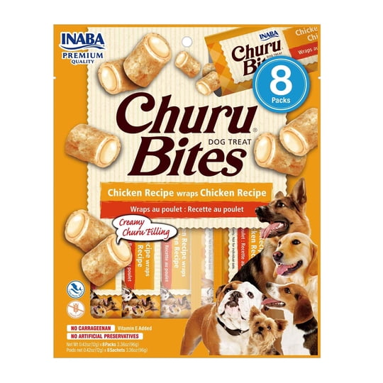 Snack Perro Adulto Sabor Pollo Sachet Pack 8 Un 14 g Churu