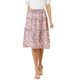 thumbnail image 5 of INSPIRE CHIC Falda Floral de Mujer Verano Chifón Fruncido Cintura Elástica Línea A Debajo de la Rodilla Longitud Volante Falda en Capas XL Rosa, 5 of 8