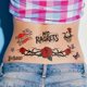 thumbnail image 1 of Tatuaje Temporal NO REGRETS – 4 Hojas Impermeables, 1 of 7