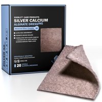 Apósito Para Heridas Everlit Ag, Alginato De Calcio Plateado, 4 X 4 Cm (Paquete De 20)