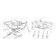 thumbnail image 2 of 40 Uds. De Espinas De Pescado Con Vástago Articulado De Calavera De Pescado Para Atado De Moscas, Herramienta De Bricolaje De 20/25mm, 2 of 5