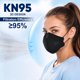 thumbnail image 2 of Mascarilla KN95 SDIW de 5 capas con filtración del 95 %, 2 of 3