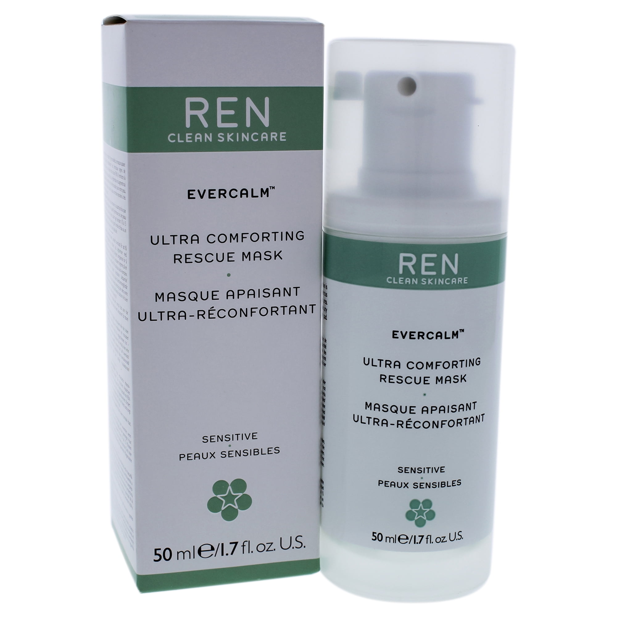 Ren - Máscara De Rescate Ultra Reconfortante Evercalm De Para Unisex - Máscara De 1,7 Oz