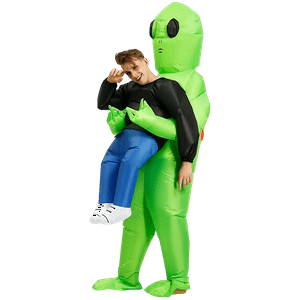 Genérica - Disfraz Marciano Abduccion Alien Inflable
