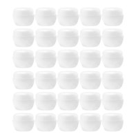 Ioensy - 30 Frascos Cosméticos Recargables 10G Vacío Pequeño Para Bálsamos Loción Muestras Blanco