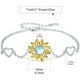thumbnail image 5 of Pulsera Brazalete Plata Fina 925 Flor De Girasol Opalo Mujer plateado Talla única, 5 of 5