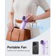 thumbnail image 5 of Ventilador de mano WHATOOK 12 h recargable por USB – Púrpura, 5 of 7