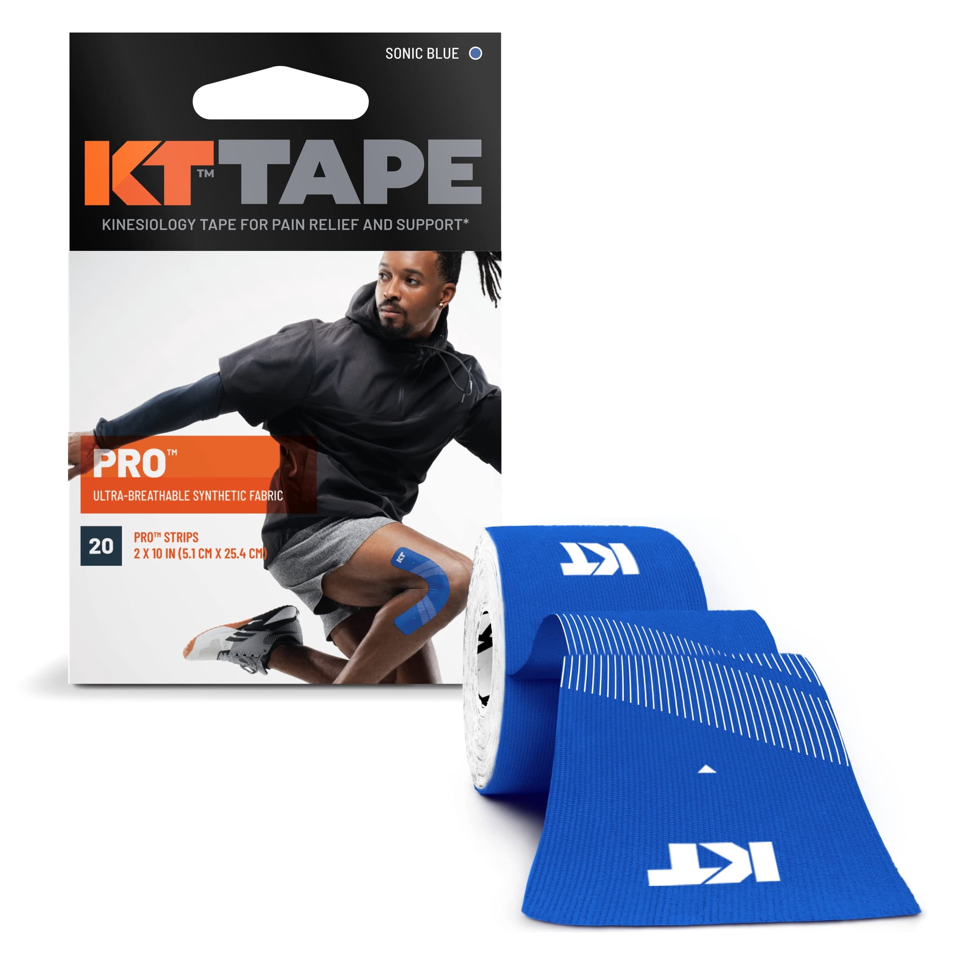 Cinta Deportiva Kinesiology Kt Tape Pro Sintética, 20 Tiras