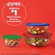 thumbnail image 5 of Juego de 3 piezas de cuencos de vidrio Pyrex con tapas, 5 of 6