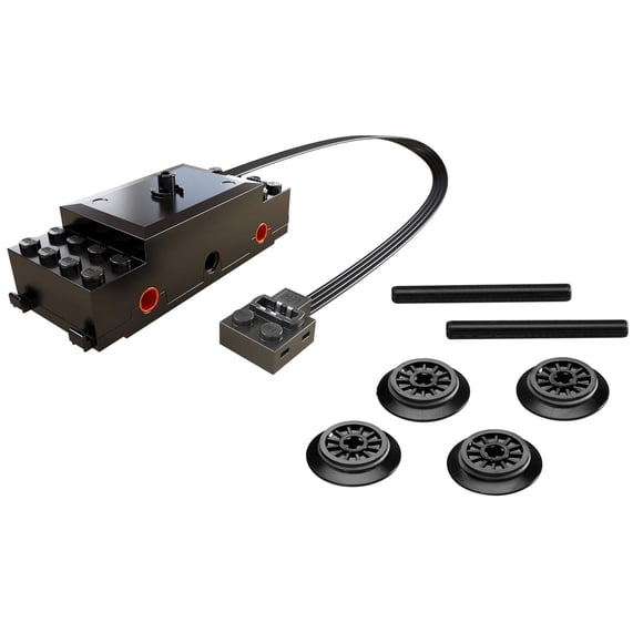 Motor de tren LEGO Power Functions 88002 con 4 ruedas