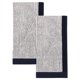 thumbnail image 1 of REGALWOVEN Toalla de Mano de Algodón a Rayas, 13 x 29 Pulgadas Toallas de Mano Suaves y Absorbentes para Baño, Cocina, Gimnasio, Spa, Hotel Azul 2pk, 1 of 7