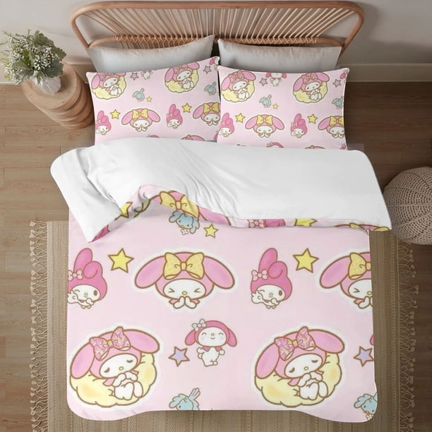 My Sweet Piano 3-Piece Bedding Set For Kids Boys Girls Adult Cartoon Warm Cute Fashion Holiday Present Gift Bed Sheets
