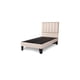 thumbnail image 2 of Cama 1 plaza completa Base americana + colchón de resortes + respaldo barras beige, 2 of 2