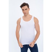 Likeshop - Camiseta Hombre Elasticada Sin Manga Acanalada Algodón 7610