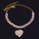 thumbnail image 4 of Shiny Rhinestone Heart Pendant Anklet - Stylish Female Accessory for Ankle Bracelet Jewelry Gift, 4 of 5