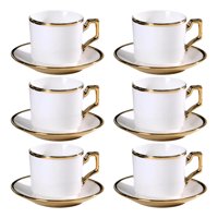 Genérico - Juego Taza Café Platillo Decorativo Mesa Elegante Hogar Jhn