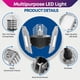 thumbnail image 2 of Lámpara de techo Bell+Howell TRIBURST LED de aluminio, 60 W, 4000 lm, 2 of 7
