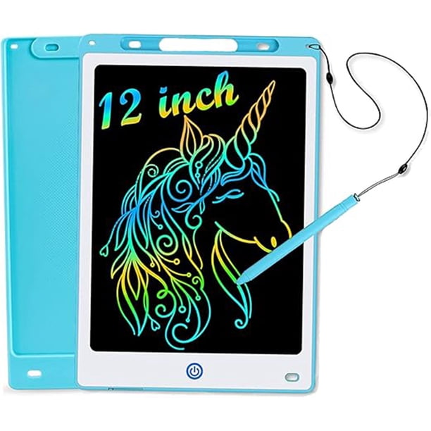 12 Pulgadas Tablero Electrónico,pantalla A Color Para Creación, Arte Infantil Juguete Educativo Portátil,pizarron Magico, Reutilizable, Borrable,juguetes Para Niños Y Niñas A Partir De 4 Años(azul)