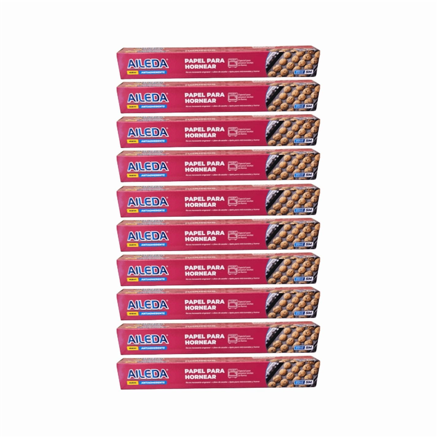 Pack 10 Papel Para Hornear Aileda 5m Antiadherente