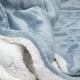 thumbnail image 2 of Manta Frazada Sherpa Polar Franela Azul 1,5 Plazas, 2 of 3
