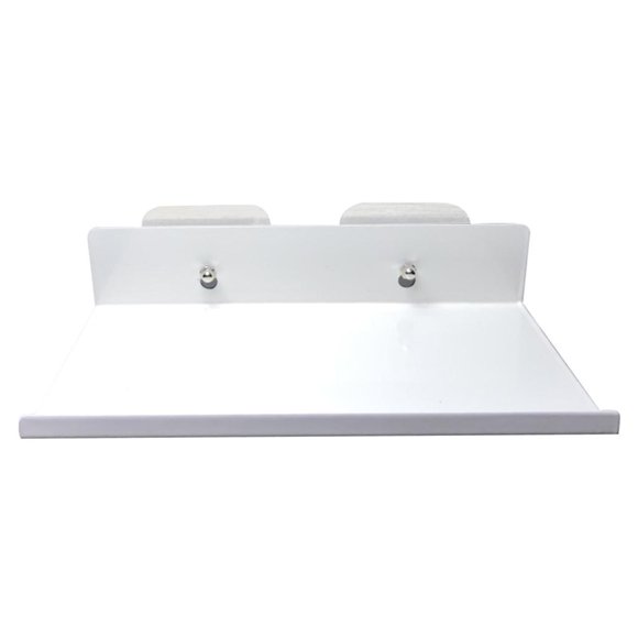 Estante De Montaje En Pared Flotante Sin Daños Para El Altavoz De Oficina Del Organizador Del Hogar Blanco S