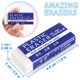 thumbnail image 2 of Goma de borrar Tamaki grande 4,6 x 2 x 1 cm blanca - Pack de 24, 2 of 7