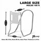 thumbnail image 3 of Soporte para manguera JBscoop grande de acero inoxidable resistente, 3 of 8