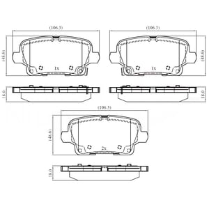 Pastillas Freno Para Auto Comline Cbp32384
