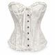 thumbnail image 2 of Corset Estilo Victoriano Con Broches Ajustable Disfraz Mujer blanco M, 2 of 3