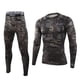 thumbnail image 4 of Conjunto de ropa interior térmica para hombre, y pantalones para el sudor, ropa de secado , cálida para entrenamiento, montañismo, - S S, 4 of 5