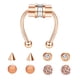 thumbnail image 2 of Anillo De Nariz Falso Magnético No Piercing Estilo Punk Regalos De Moda Para Hombres Mujeres Oro Rosa, 2 of 5