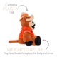 thumbnail image 4 of Peluche Warm Pals Mascota Texas Longhorns con Licencia Oficial NCAA, 4 of 6